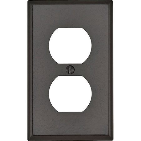 Leviton Leviton Brown 1 gang Thermoset Plastic Duplex Wall Plate 1 pk 85003-000